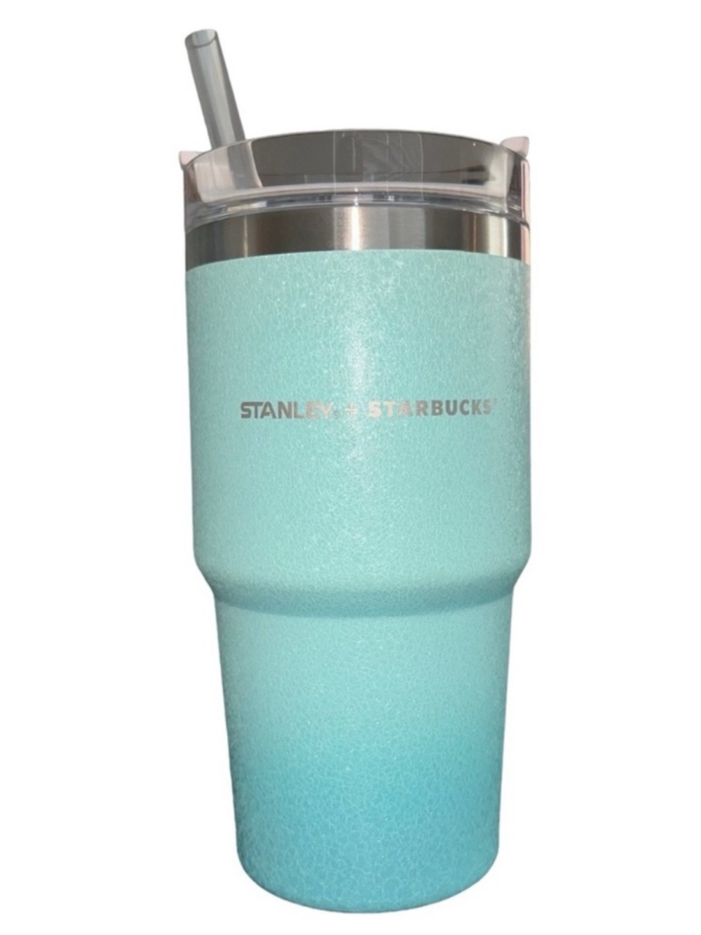 Starbucks Stanley Gradient Aqua Blue Stainless Tumbler with Straw